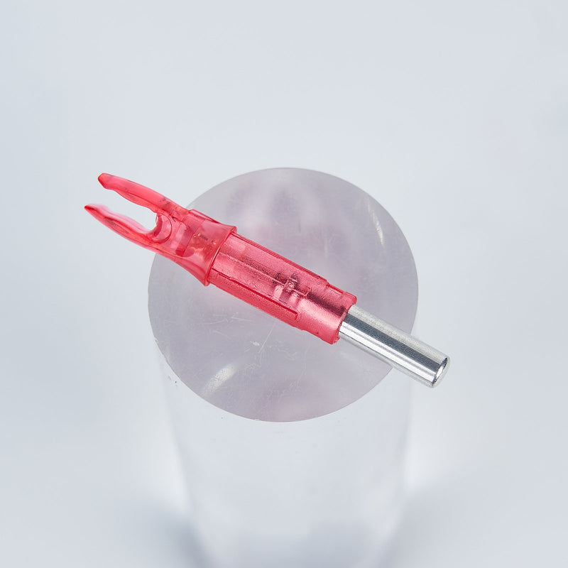 12Pcs Red LED Lighted Archery Arrow Nock Tail for ID 6.2mm Arrow Shaft