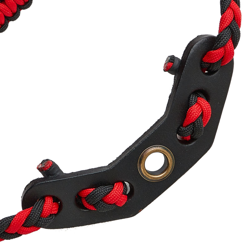 Archery Nylon Braided Paracord Compound Bow Adjustable Wrist Sling Strap with Leather