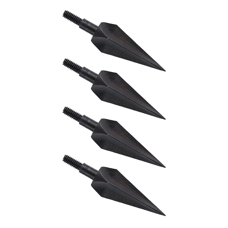 12Pcs 110Grain Black 3-Blade Thread Screw-in Broadheads Arrowheads Point Tips for Recurve Bow
