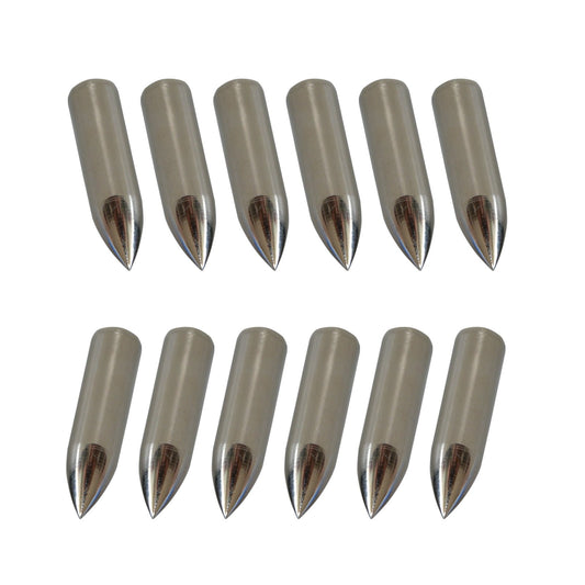12Pcs Archery Point Arrowhead Practice Arrow Tip for Wooden Bamboo Arrow