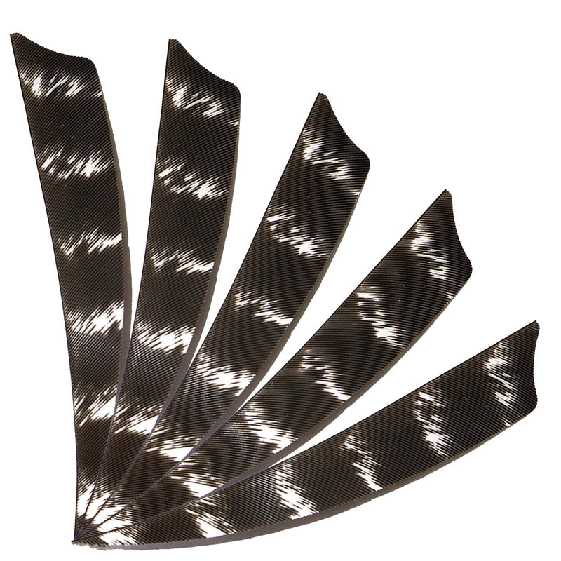 50pcs Turkey Feather Fletching 4/5 Inch Right Wing Arrow Feathers Vanes for Wooden Bamboo Arrows