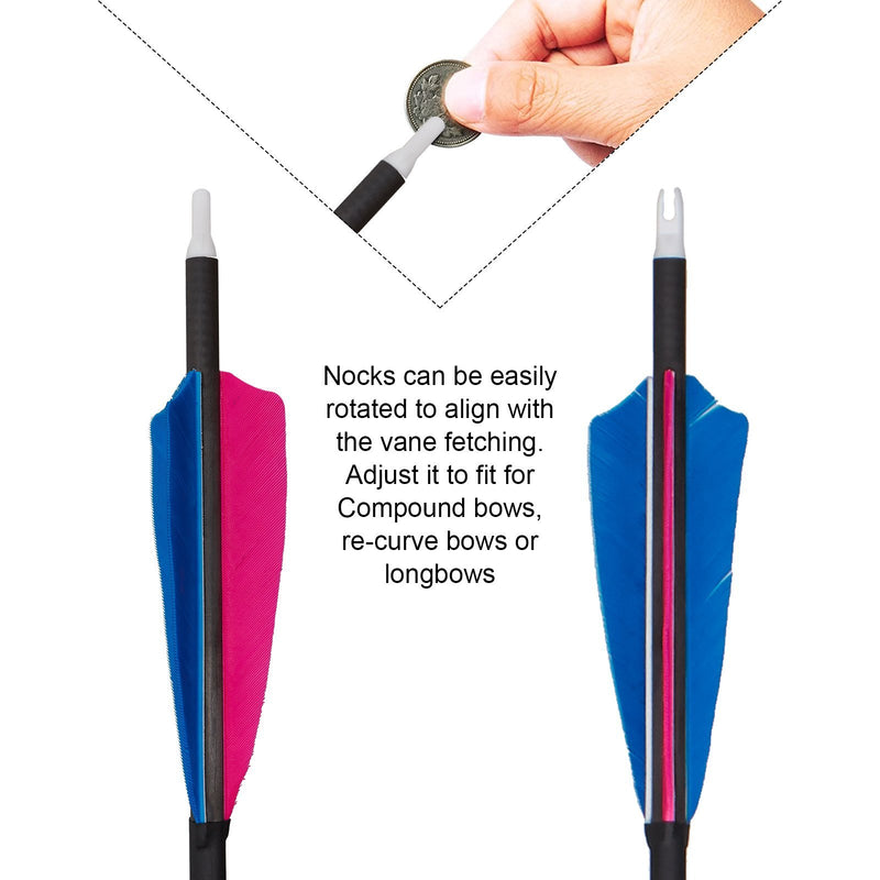 6Pcs Archery 31" Turkey Feather Fletched Pure Carbon Arrow Straightness 0.003 Spine 350 Hunting Arrows