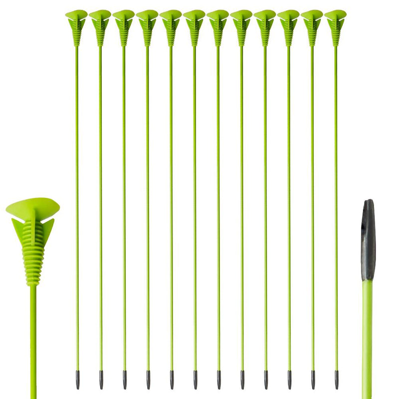 12pcs 25" Archery Sucker Arrows Children Practice Fiberglass Arrows