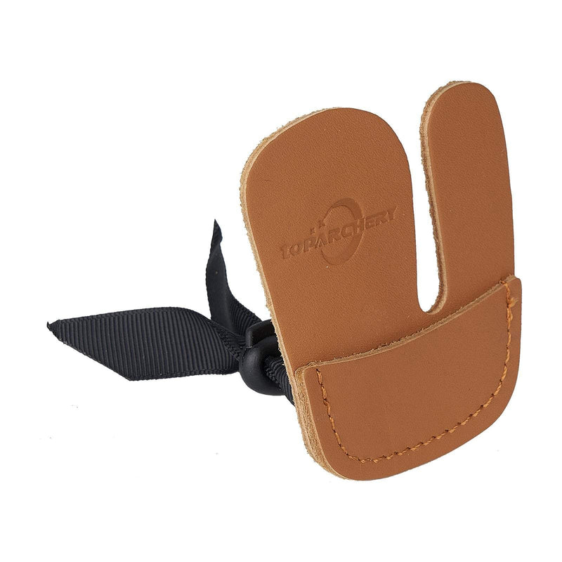 Archery Finger Protect Guard Leather Finger Tab Finger Protector Shooting Practice Gear