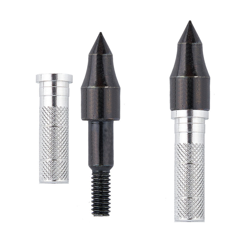 30Pcs Aluminium Insert Fit ID 6.2/7.6mm Arrowhead Connectors Archery Screw Broadhead Adapter