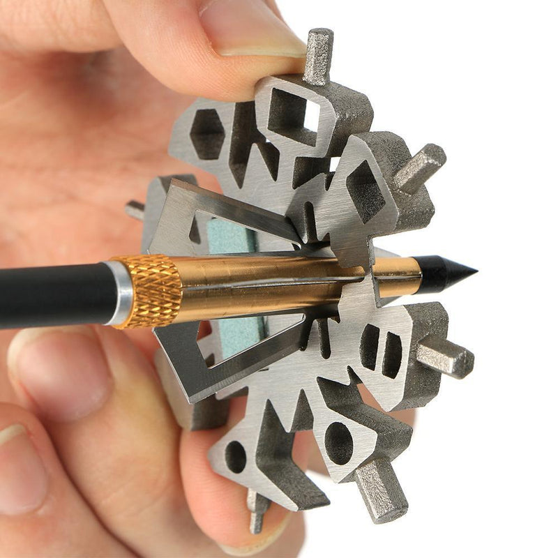 Arrow Repair Tool Stainless Steel Multifunctional Snowflakes Adjustable Wrench Archery Accessories