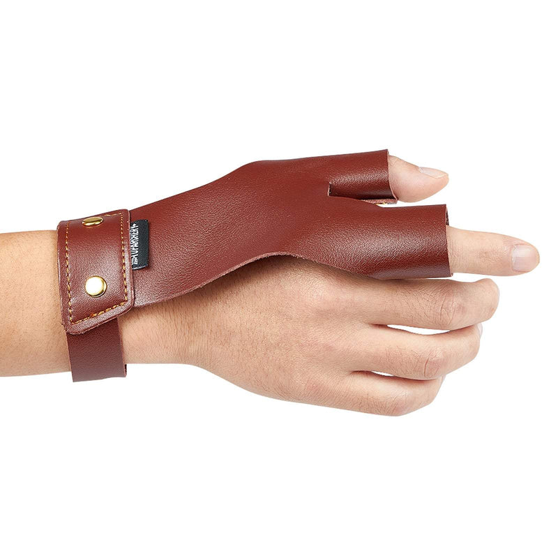 Archery Protective Gear Gloves Guard Finger Protection for Right Hand Shooters