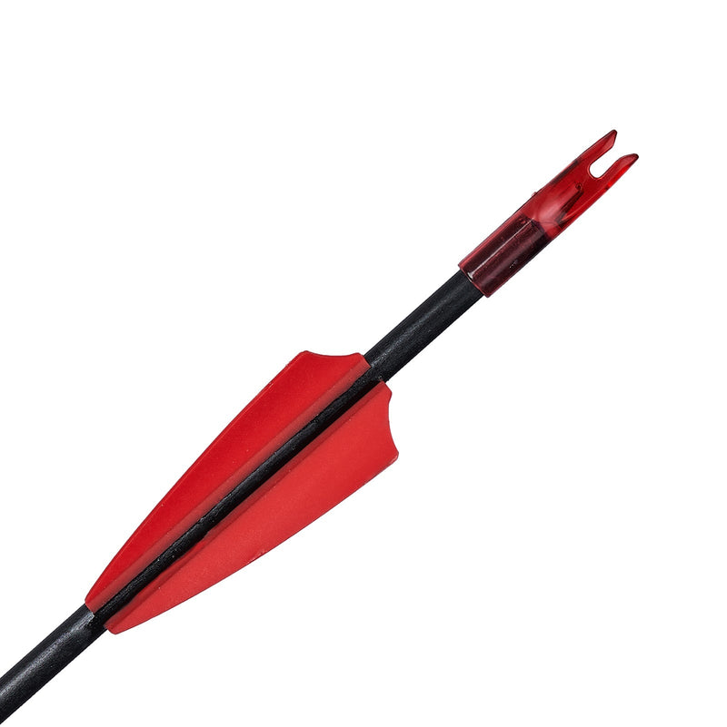 12Pcs Archery 31.5" Fiberglass Arrows with 3" Plastic Vanes for Compound Bow Target Hunting Practice Arrows