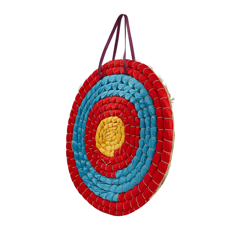 Archery Target 11.8" Diameter Single Layer Traditional Solid Straw Target Handmade Arrows Target for Outdoor Shooting Practice