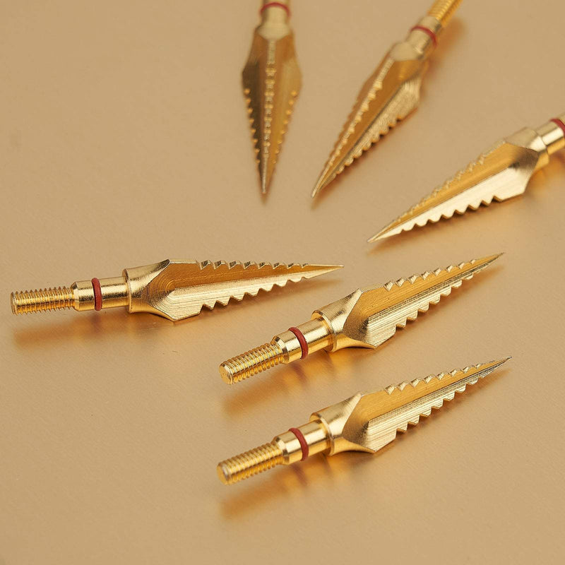6Pcs Archery Arrowhead 125 Grains Sawtooth Arrowhead Carbon Steel Arrow head Arrow Accessories