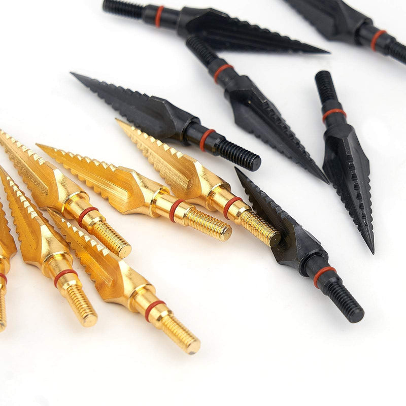 6Pcs Archery Arrowhead 125 Grains Sawtooth Arrowhead Carbon Steel Arrow head Arrow Accessories