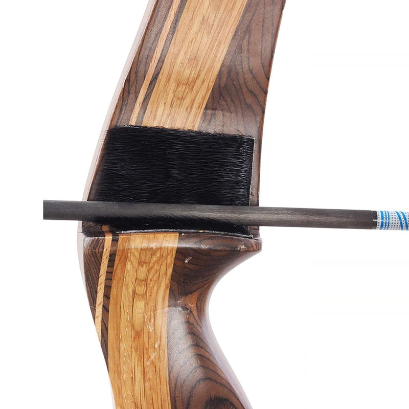 2Pcs Archery Arrow Rest Sealskin Self-adhesive Smooth Fur Arrow Rest for Recurve Bow