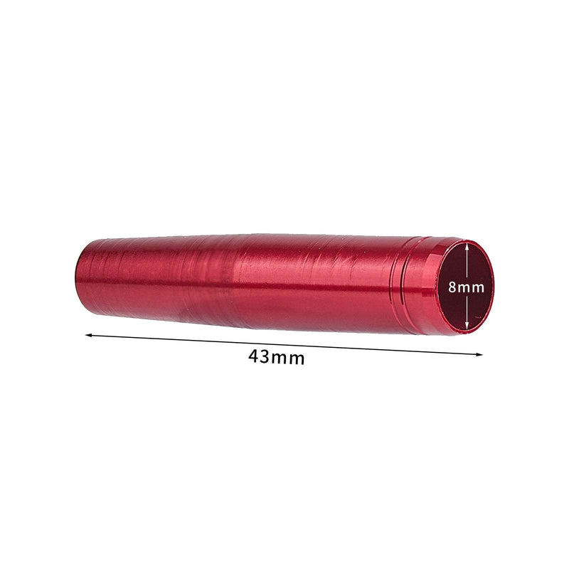 12Pcs Archery Broadhead Adaptor Aluminum Connect Arrowhead for ID 8mm Arrow Shaft