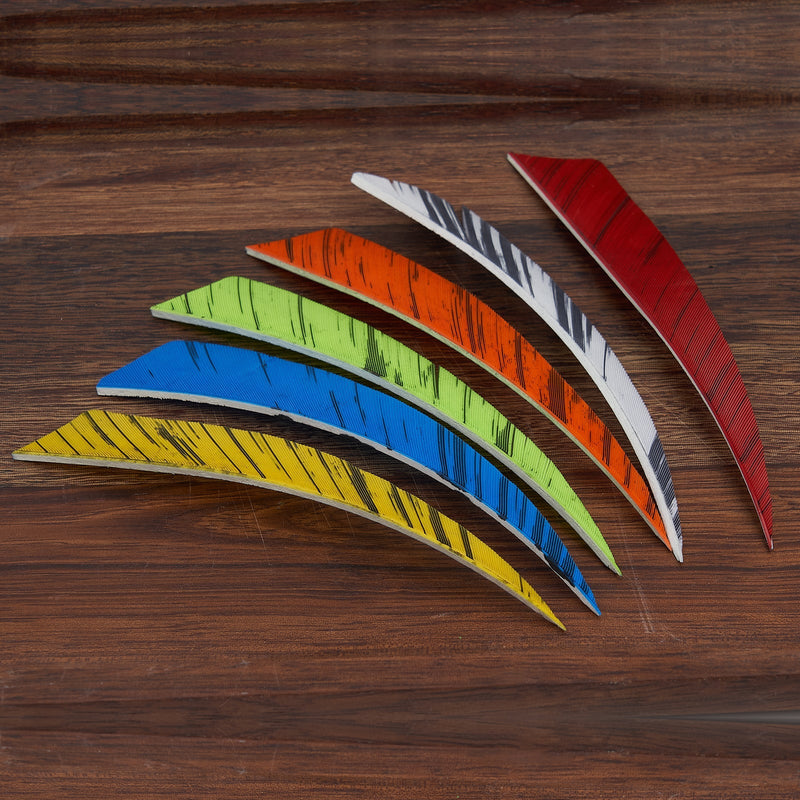 50pcs Real Feather 4" Arrow Feather Colored Feathers Archery Arrow Accessories