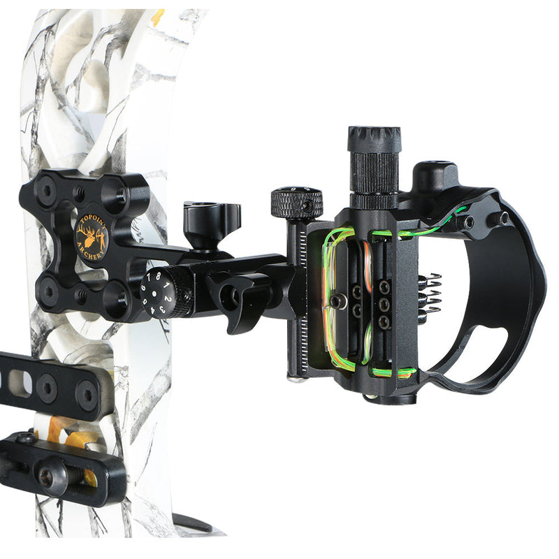 Archery 5-Pin Fiber Optics Bow Sight Compound Bow Sight Short Rod