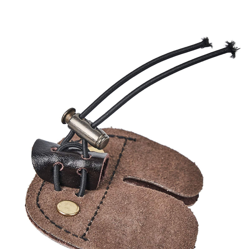 Archery Double Layer Finger Tab Leather Finger Guard Protector