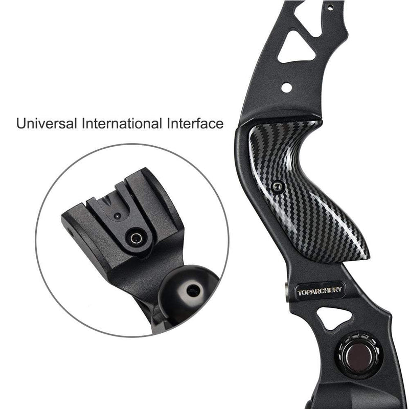 Archery 62" ILF Recurve Bow 25-60lbs Right Hand Hunting Bow Aluminum Alloy Riser