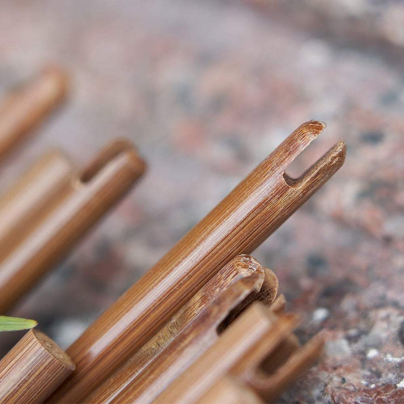 32.6" 8mm DIY Archery Wooden Bamboo Arrow Shafts Self Nock Handmade Arrow Shaft 12pcs