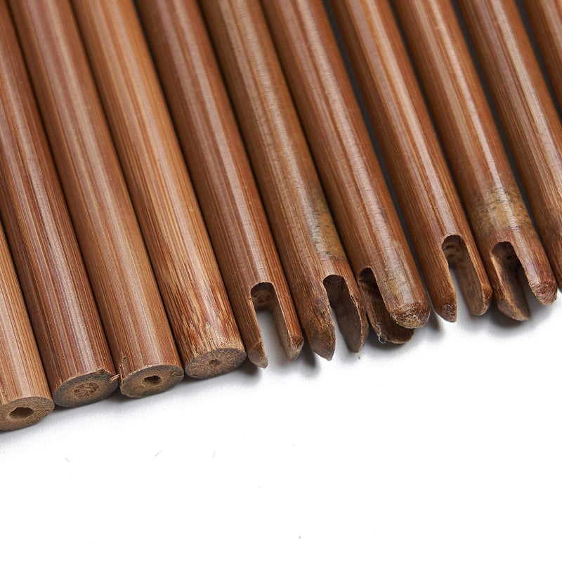32.6" 8mm DIY Archery Wooden Bamboo Arrow Shafts Self Nock Handmade Arrow Shaft 12pcs