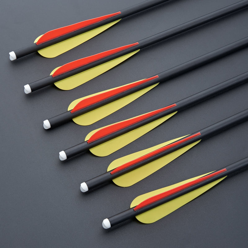 12pcs Crossbow Bolts 16/20inch Crossbow Carbon Arrows for Archery Hunting Shooting