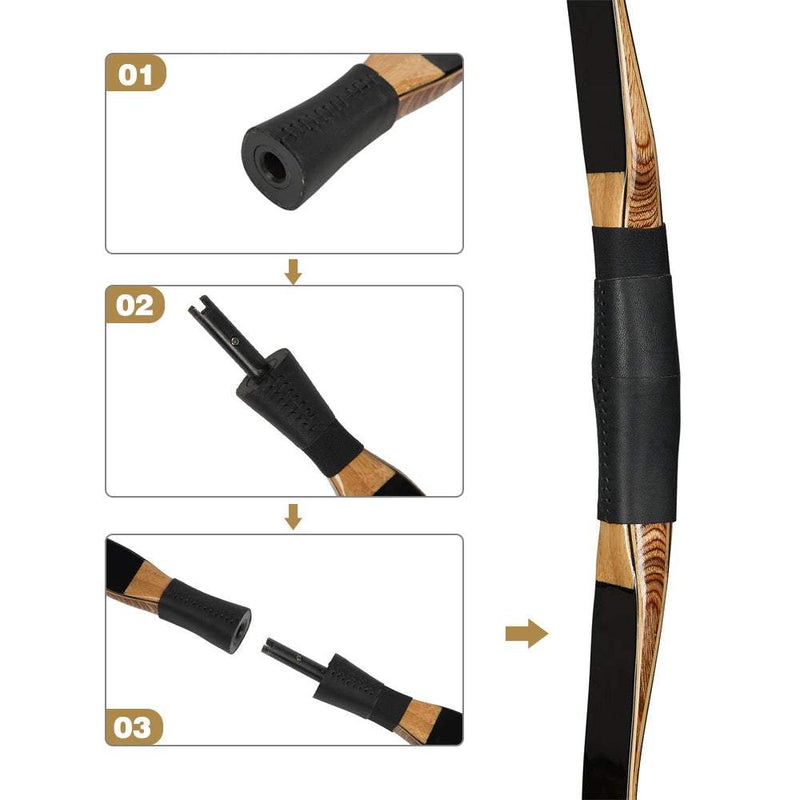 52 Inch Archery Traditional Laminated Takedown Recurve Bow For Outdoor Hunting Target Practice 20-50 lbs