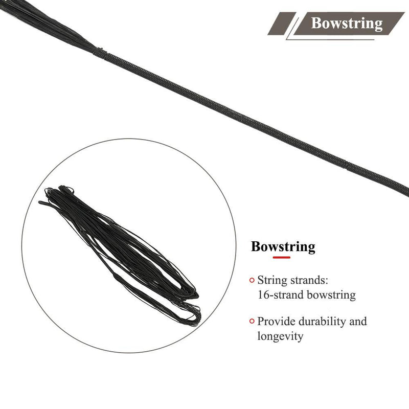 64 Inch Archery Traditional Wood Longbow Takedown Recurve Laminated Bow Right-handed 25-50LBS