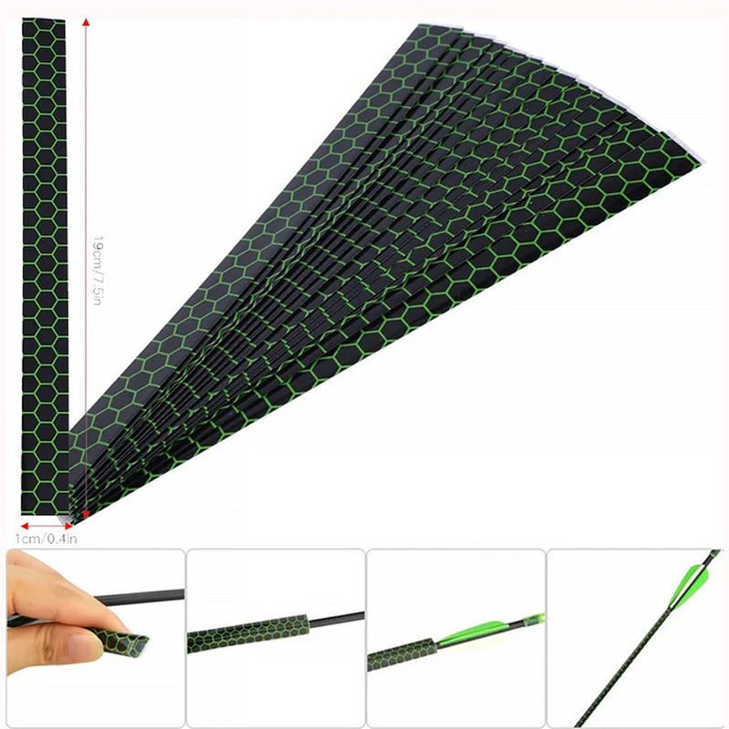 15pcs Archery Arrow Sticker Universal 4-9mm Heat Shrink Arrow Shafts Wraps Sticker
