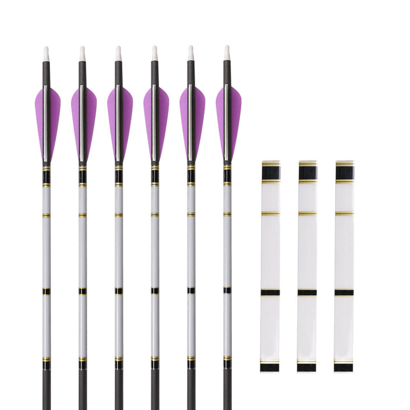 15pcs Archery Arrow Sticker Universal 4-9mm Heat Shrink Arrow Shafts Wraps Sticker