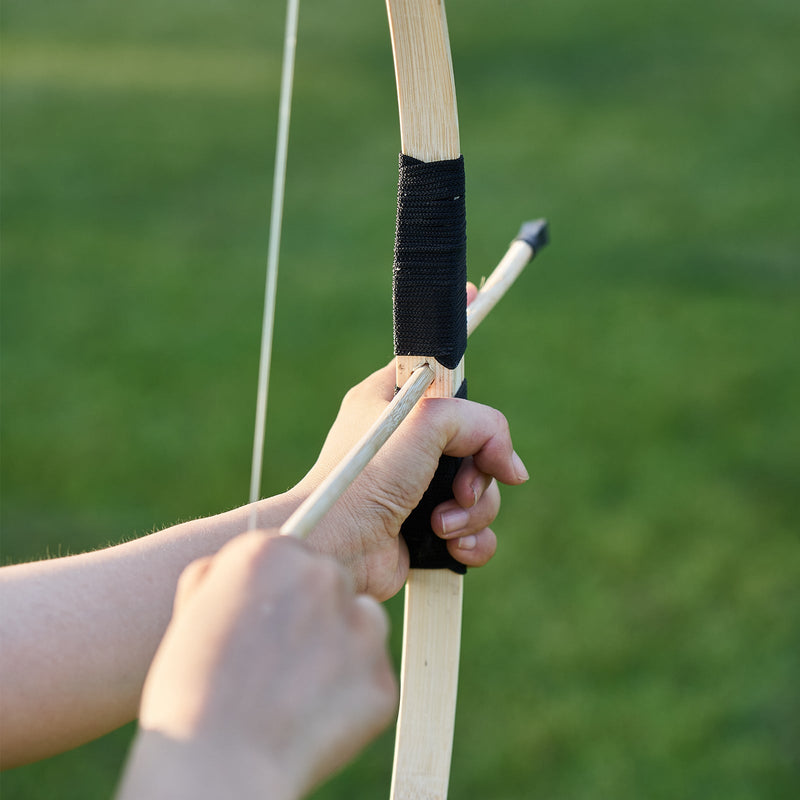 27" Kids Wood Bamboo Bows with Arrows Kit 2 Packs