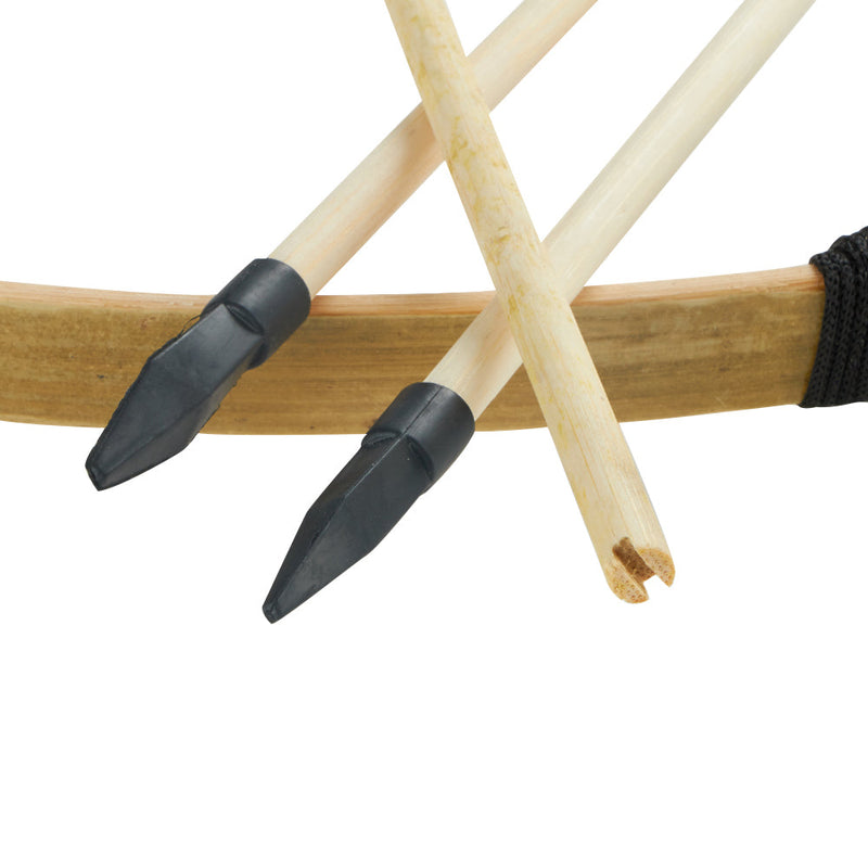 27" Kids Wood Bamboo Bows with Arrows Kit 2 Packs