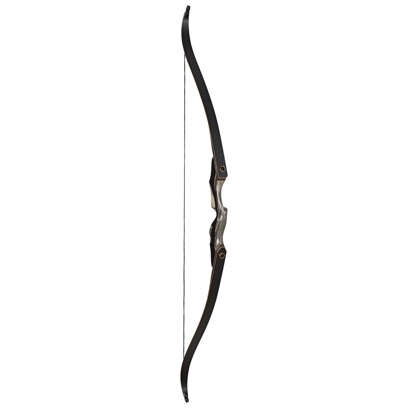 60" Takedown Recurve Hunting Bow Wood Laminated Bow RH 30-50lbs