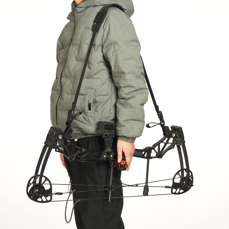 Archery Compound Bow Sling Holder Carry Bag with Adjustable Shoulder Strap