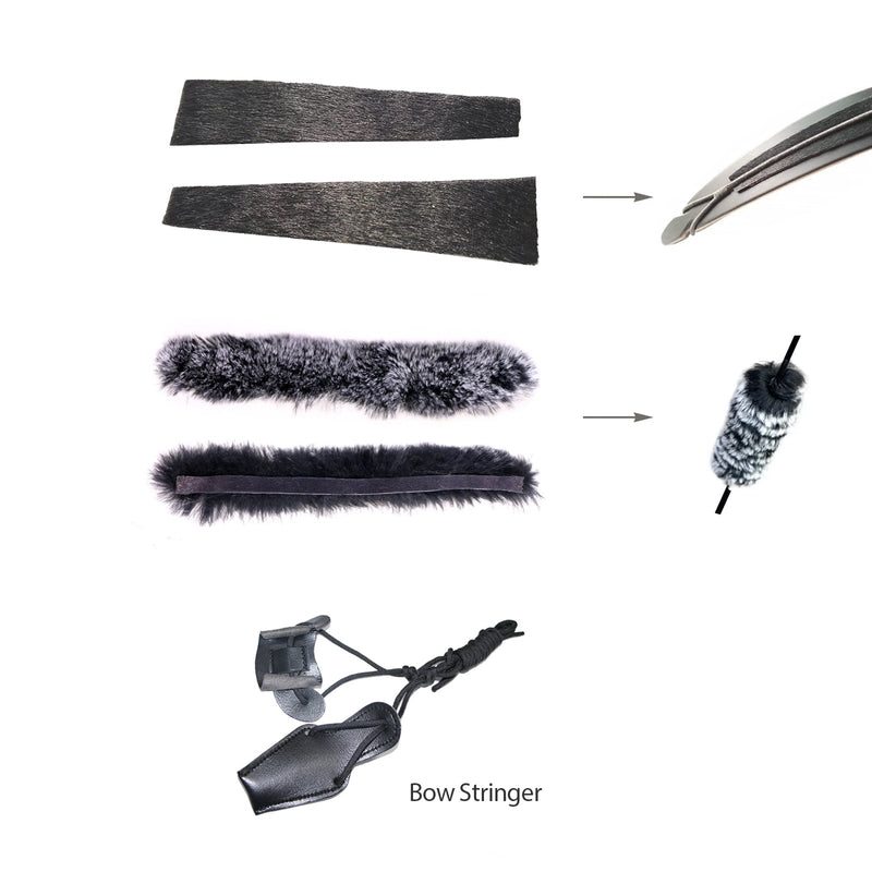 Archery 60" Wood Laminated Recurve Bow Set  LH Takedown Hunting Bow 30-50lbs